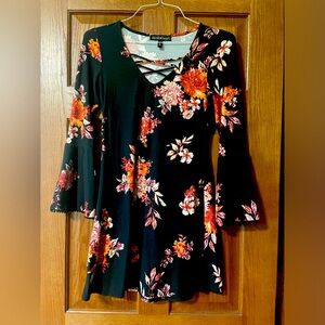 Small Derek Heart Floral Print Dress